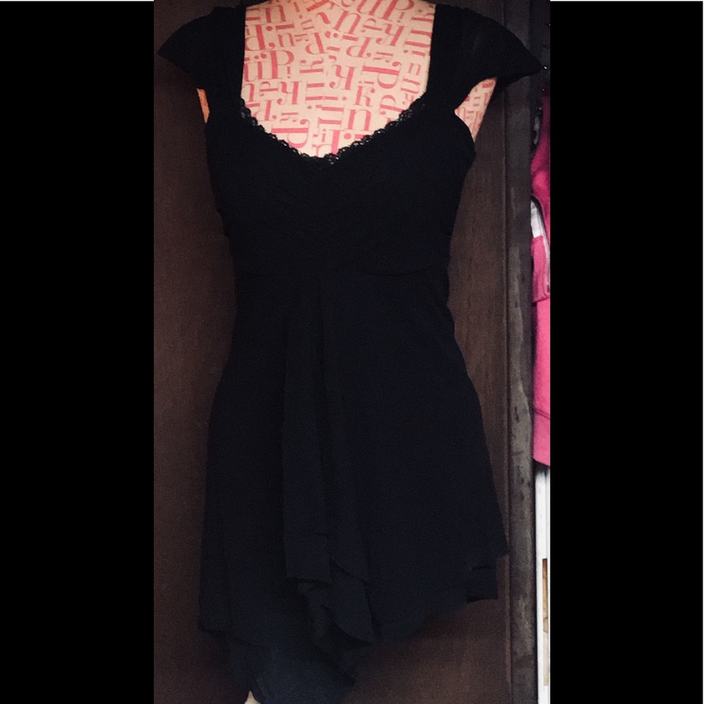 White House/ Black Market Sheer /Lace black top